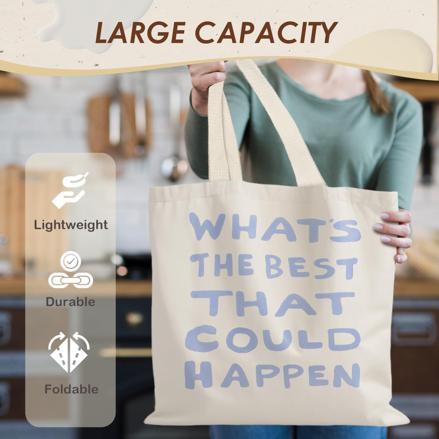 Inspirational Tote Bag,Encourage Tote Bag