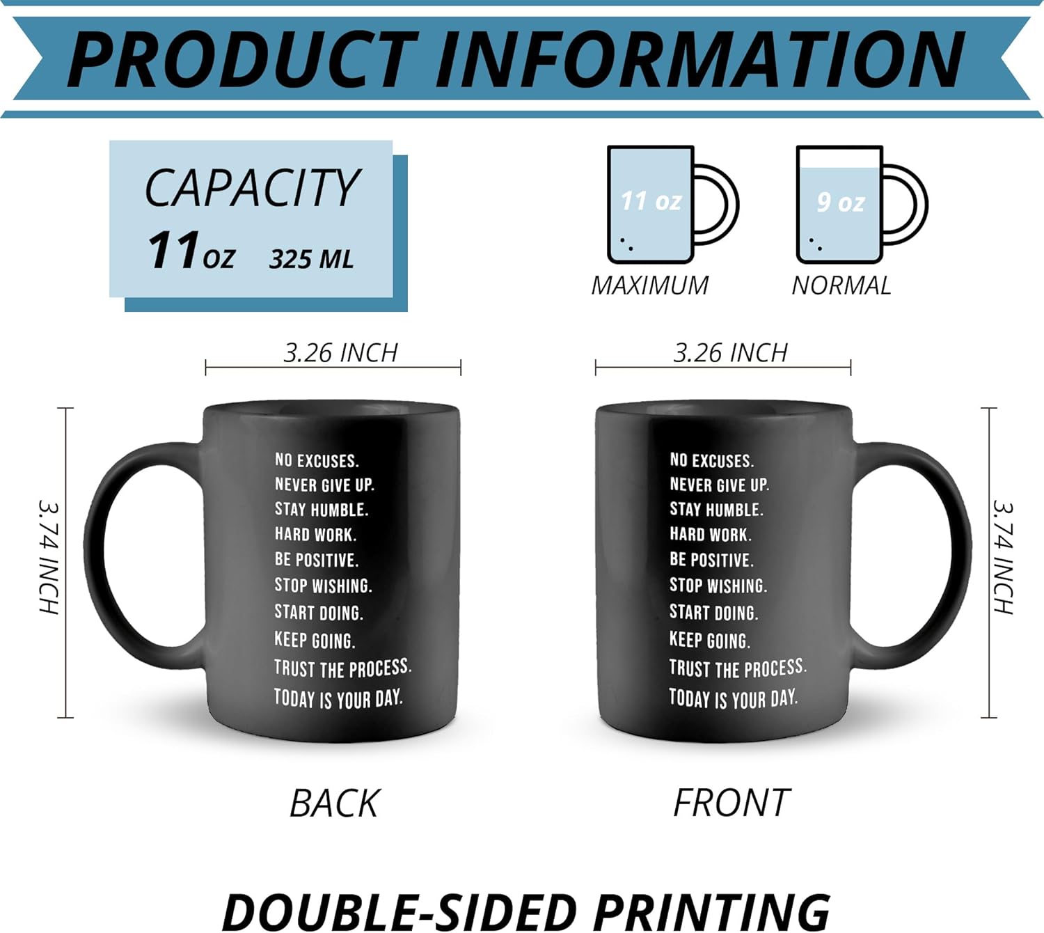 Inspirational Mug - Motivational Gifts for Coworkers, Coffee Mug Cup