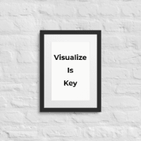 Visualize Is Key - Framed poster
