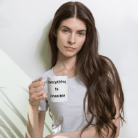 Everything Is Possible - White glossy mug