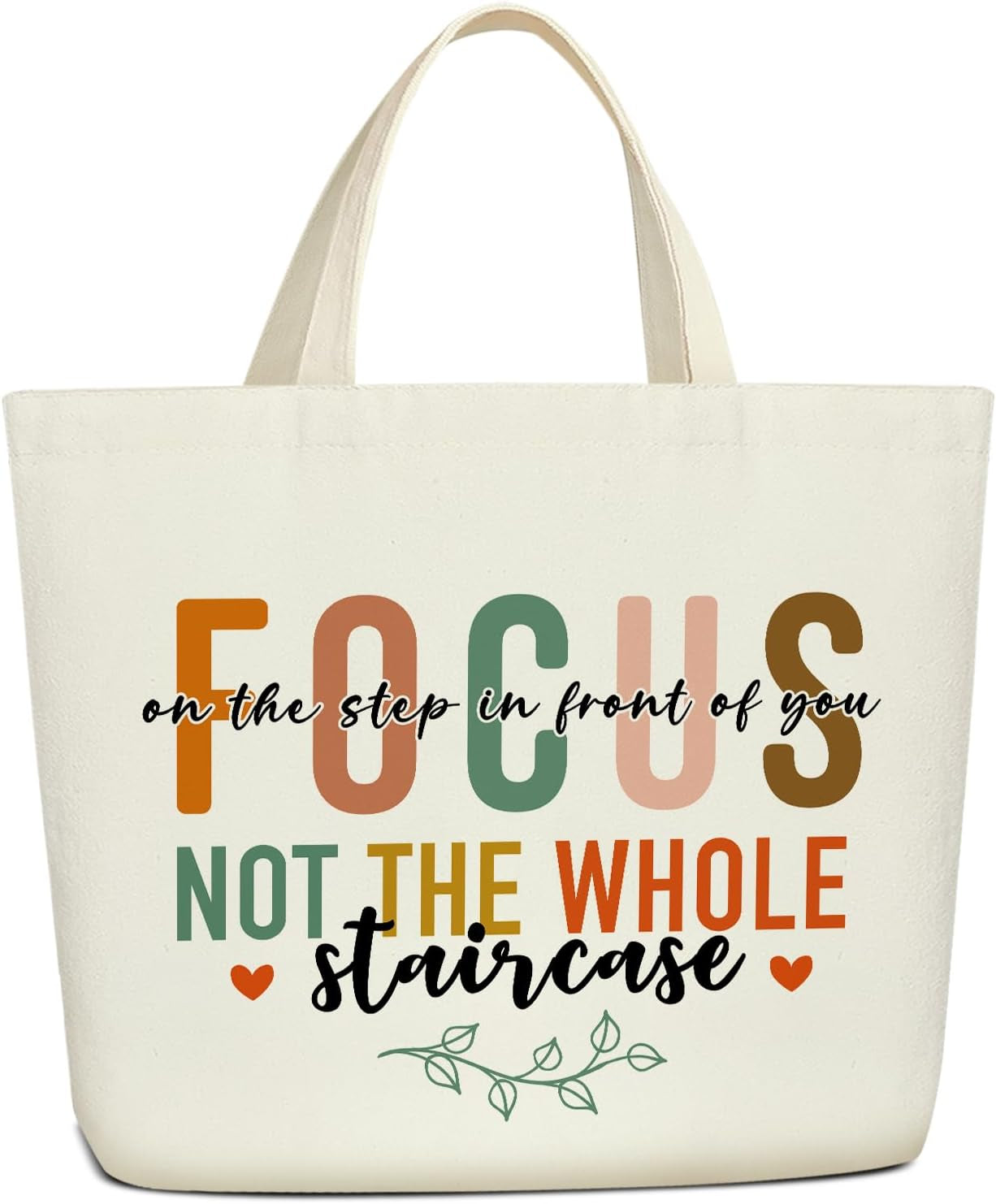 Motivational Canvas Tote Bag for Women