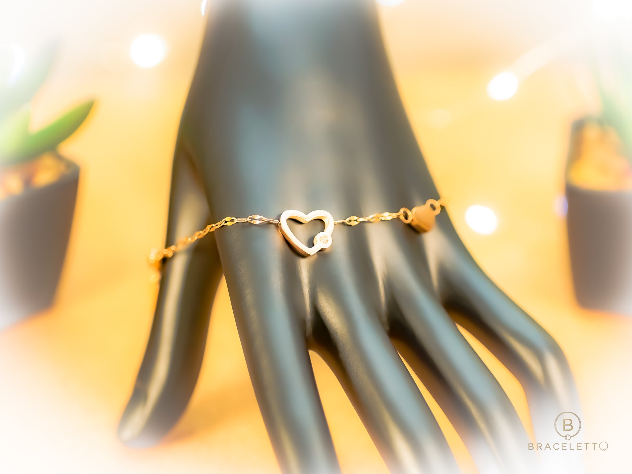Rose Gold Hearts Bracelet