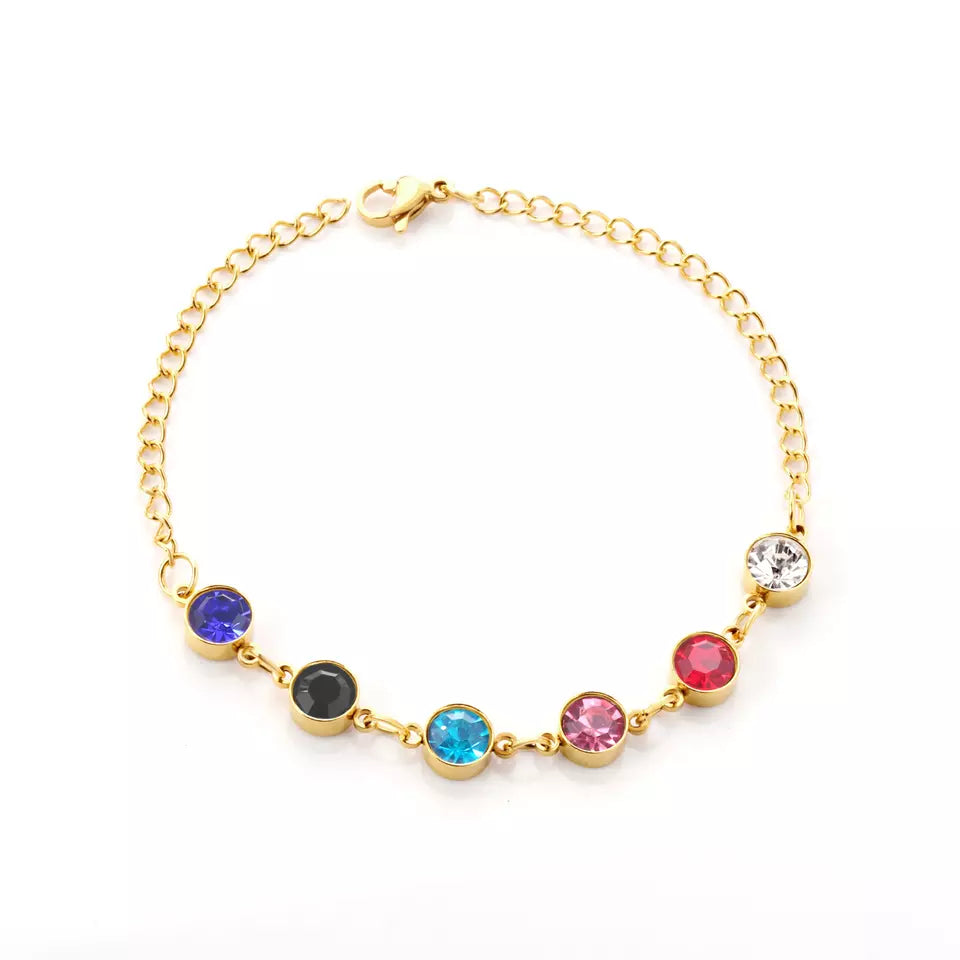multi color zircona bracelet