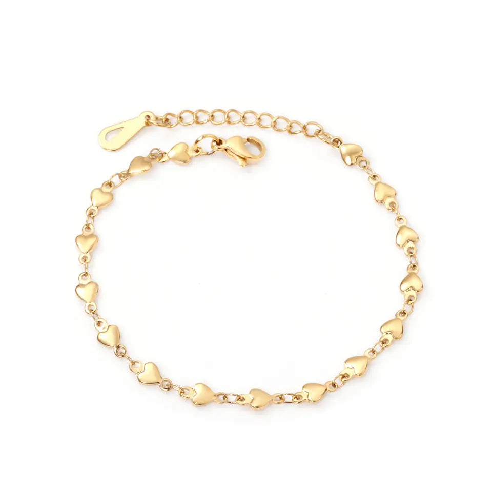 Gold Hearts Bracelet