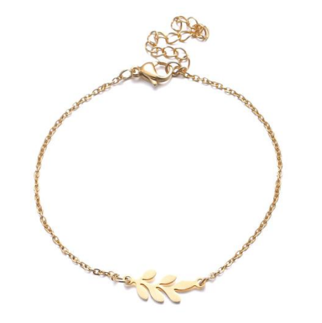 Dainty Gold Leaf Bracelet